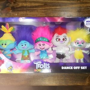 Trolls World Tour Dance Off Plush Set, 5 pieces